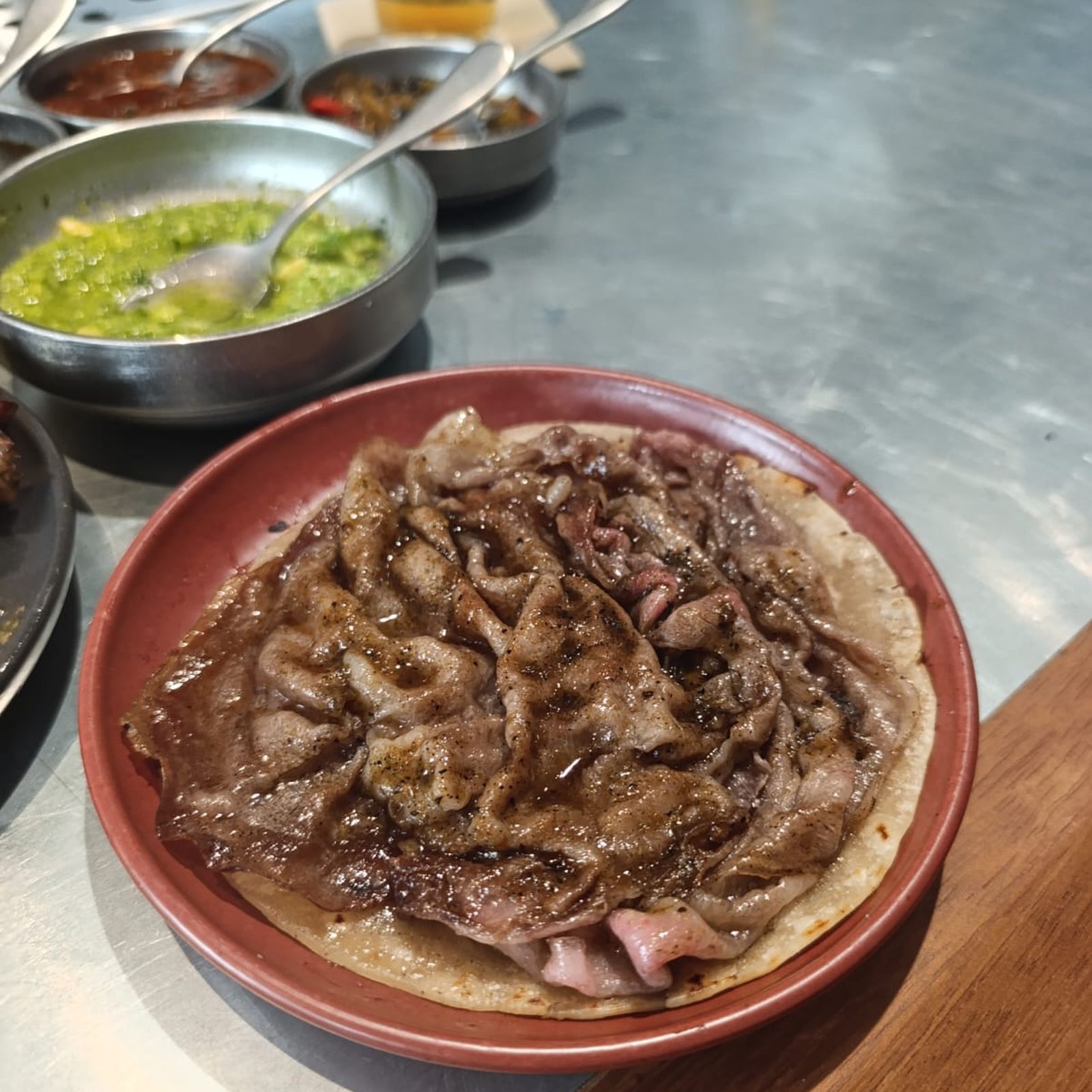 Uno de los tacos de La Once Mil