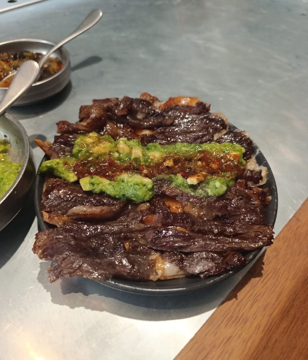 Uno de los tacos de La Once Mil