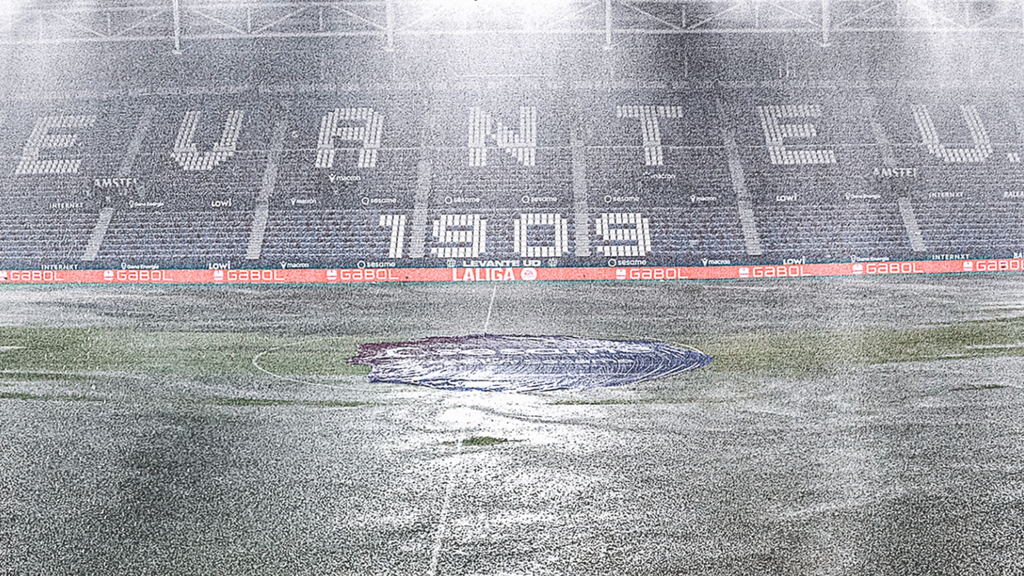 Así vivió la afición del Levante y el Athletic la suspensión del partido en el Ciutat de Valencia por las fuertes lluvias