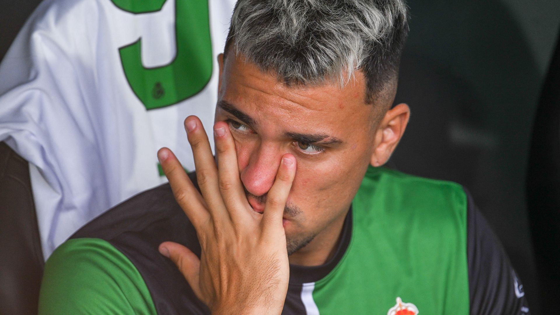 Juan Carlos Arana, durante un partido con el Racing.