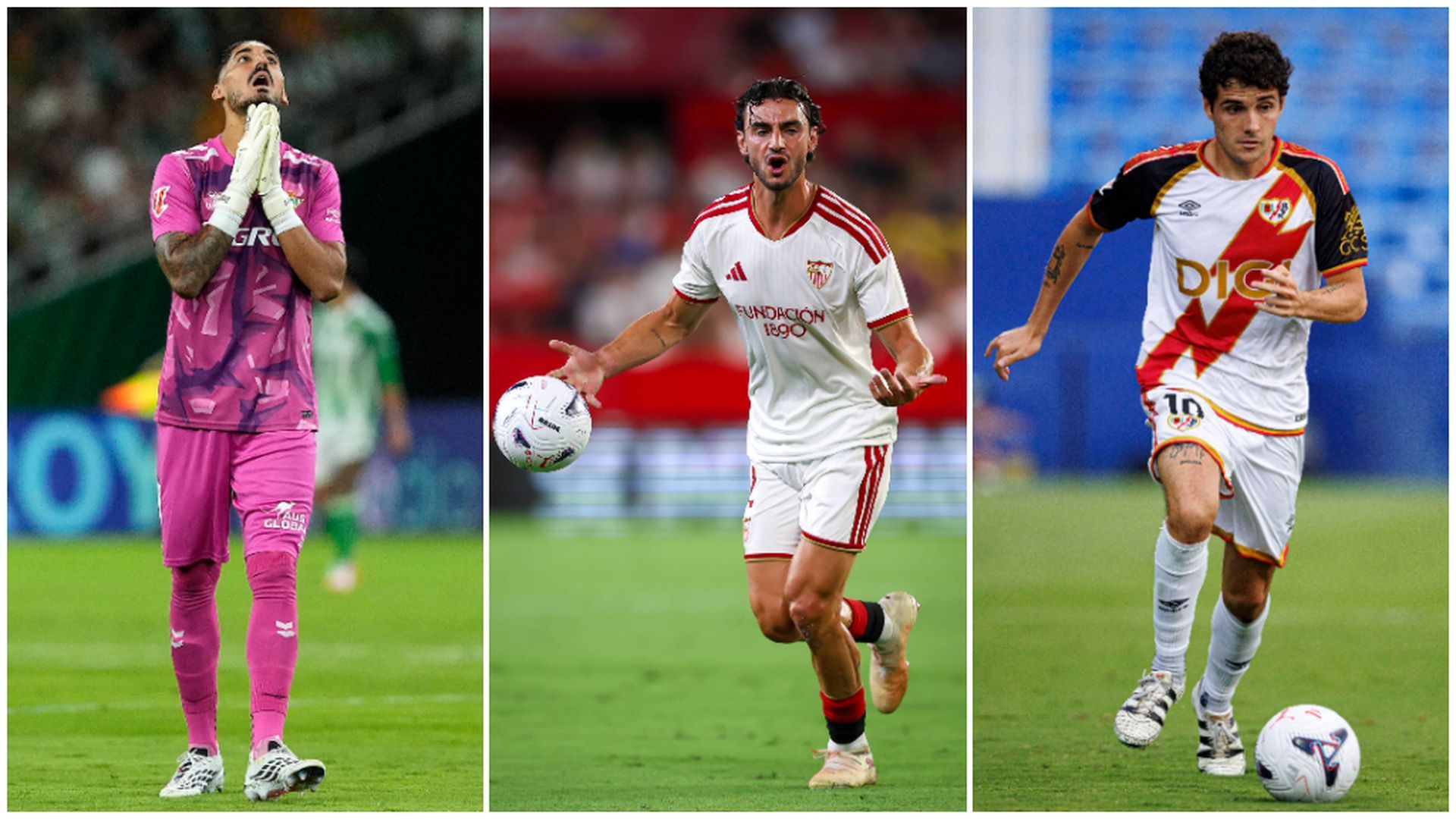 Álvaro Valles, Juan Iglesias y Sergio Camello, en LALIGA Álvaro Valles, Juan Iglesias y Sergio Camello, en LALIGA