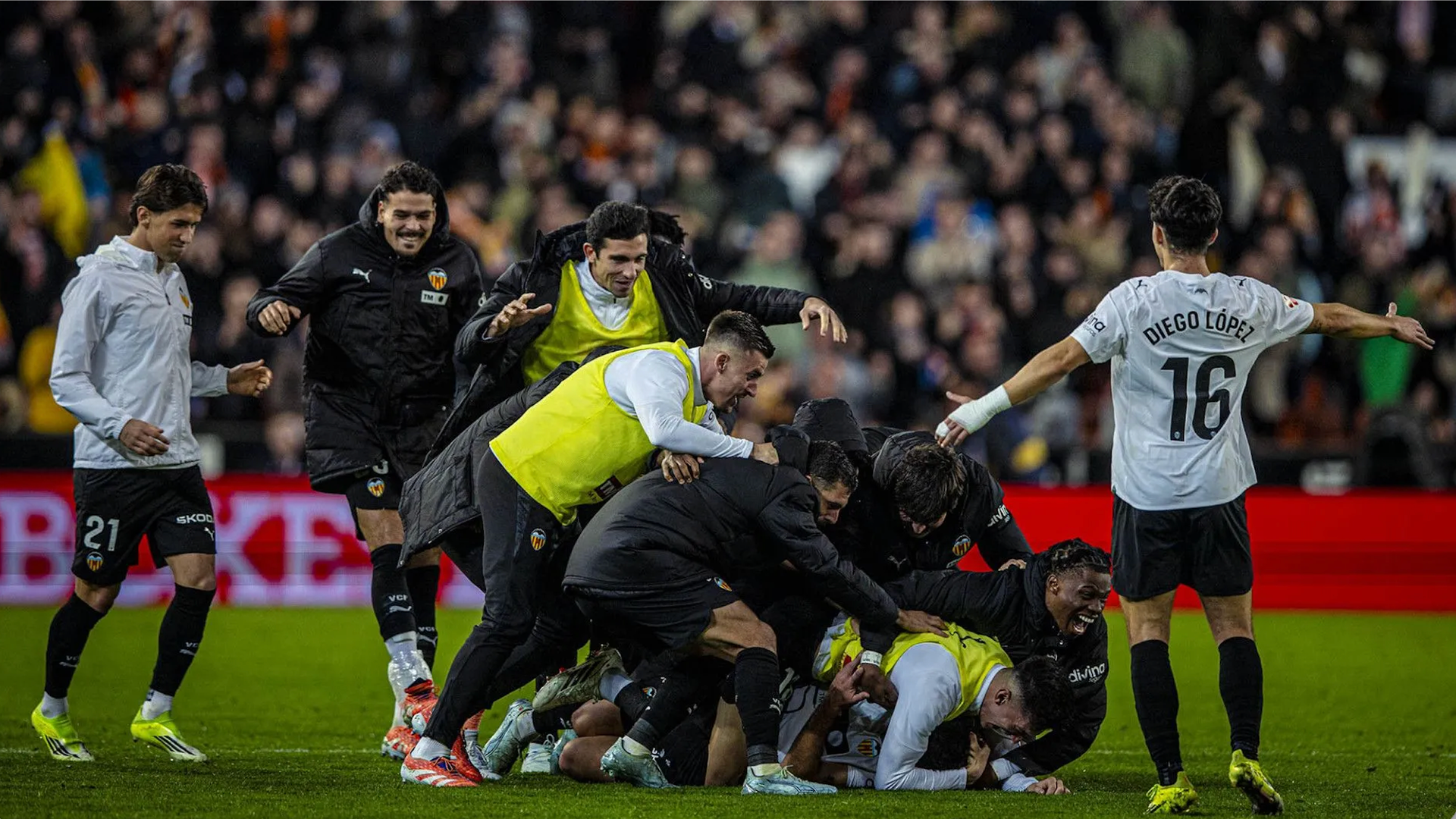 Foto del último gol de Hugo Duro en Mestalla Foto del último gol de Hugo Duro en Mestalla