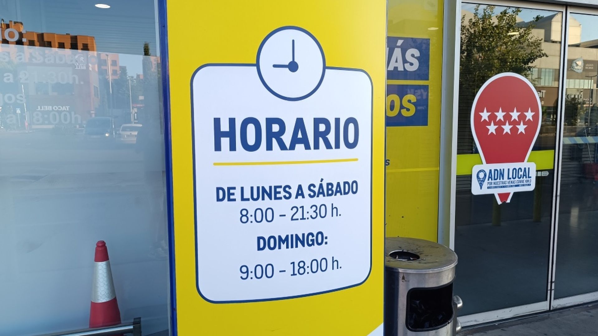 Horario de un comercio