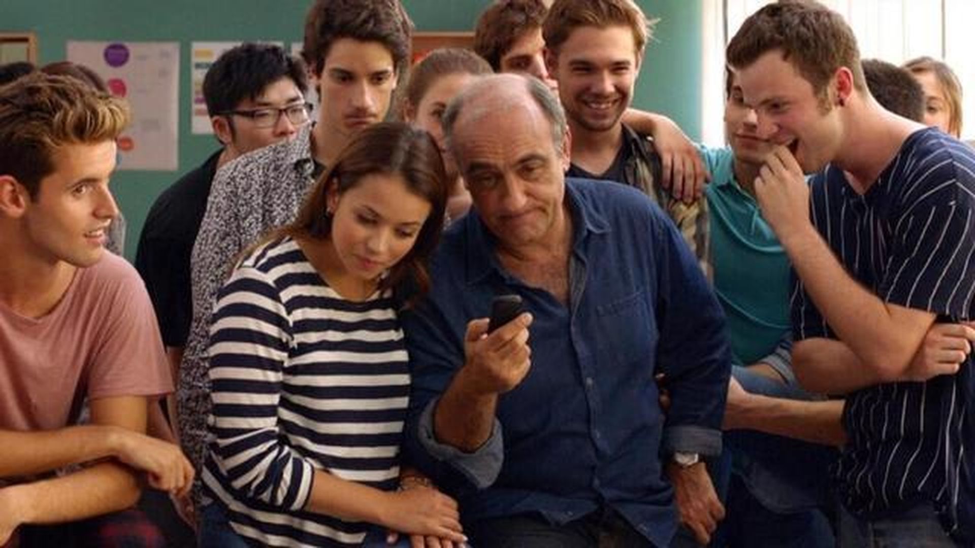 Marcos Franz haciendo de Gerard en la serie Merlí