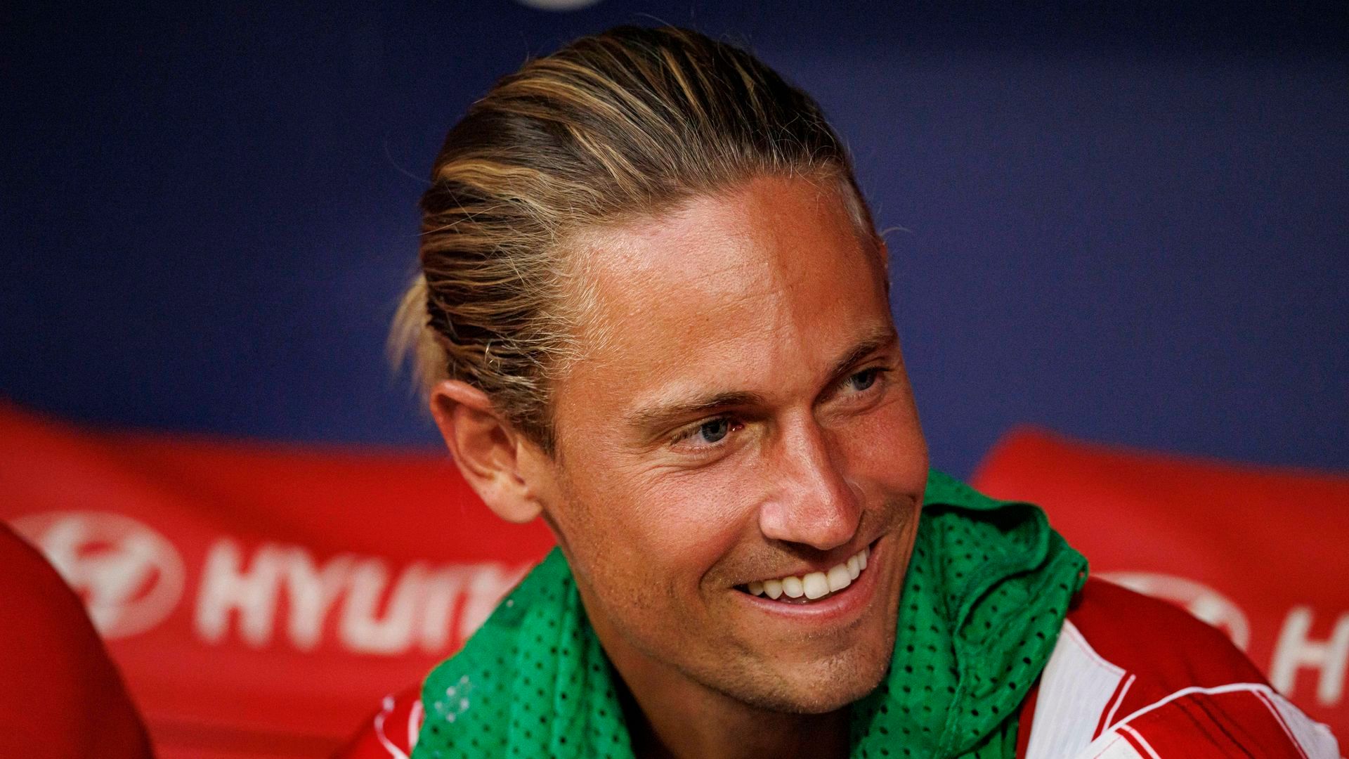 Marcos Llorente, en el banquillo del Atlético de Madrid