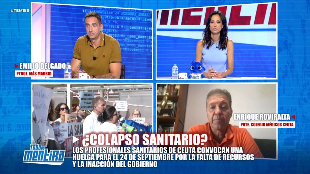 Tensión entre Roviralta y Delgado después de que este secundara a la ministra de Sanidad al negar el colapso sanitario en Ceuta: "Le invito a venir a Urgencias"