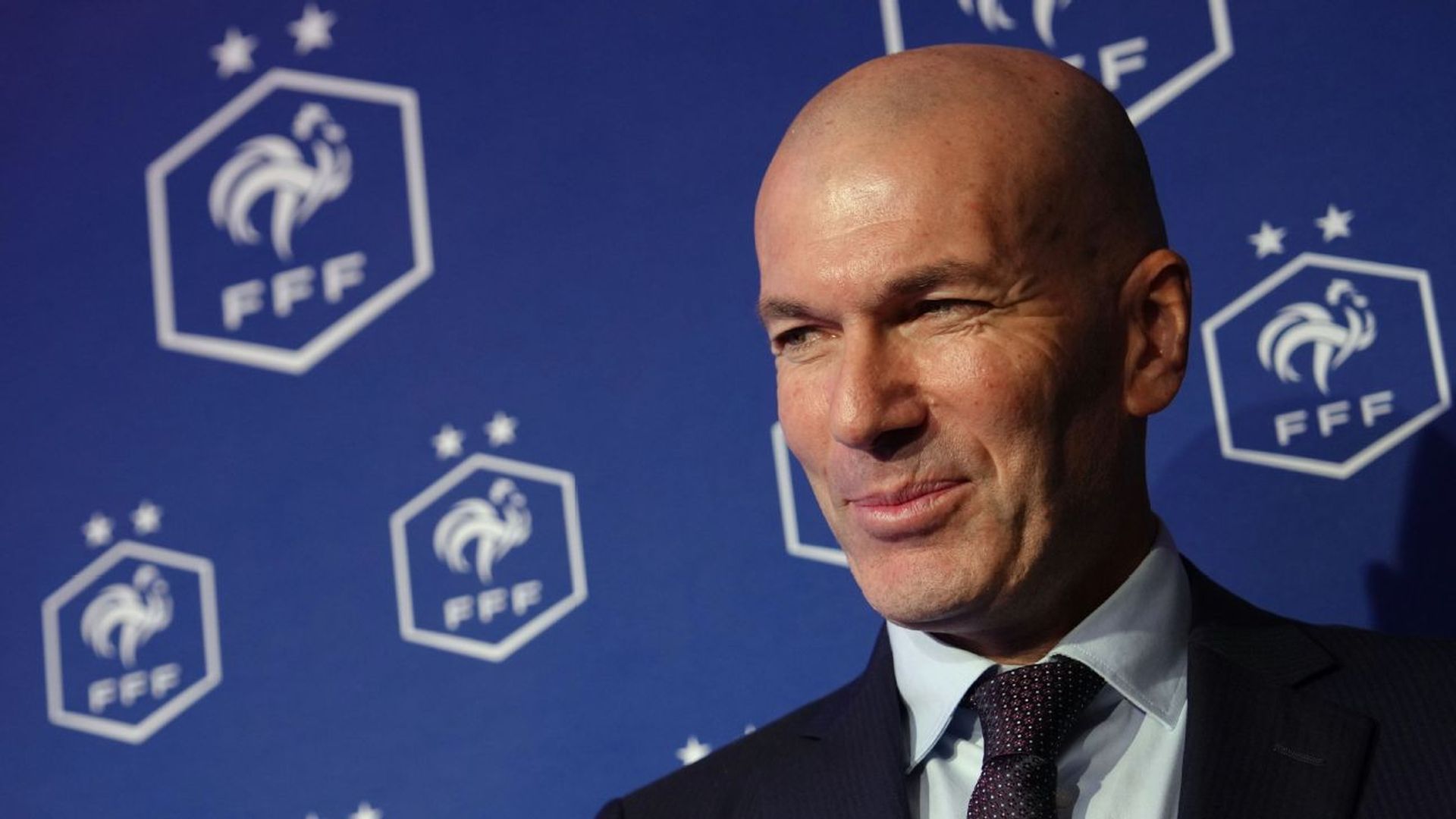 Zinedine Zidane, en su presentación como seleccionador de Francia Zinedine Zidane, en su presentación como seleccionador de Francia