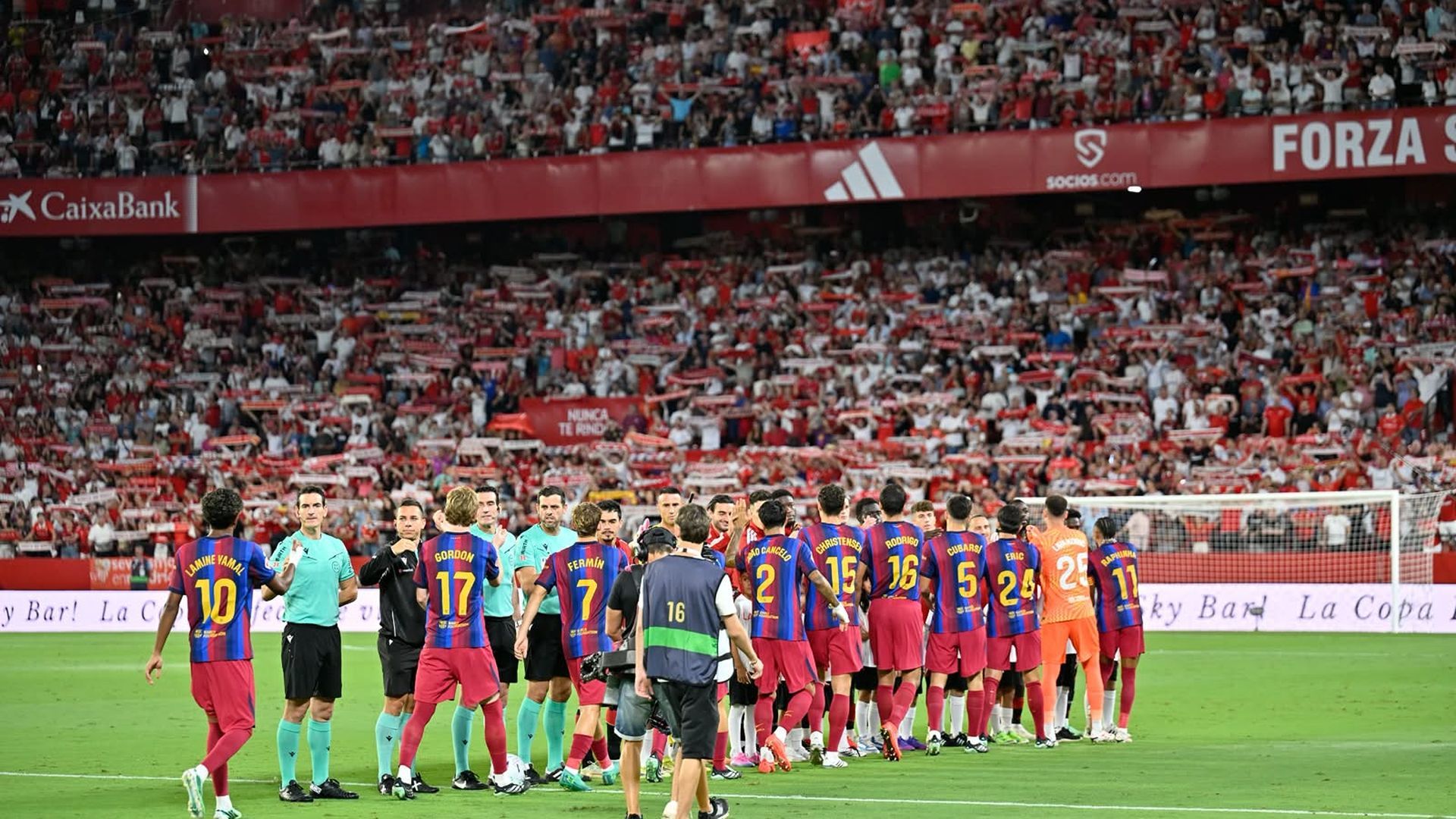 Aspecto del Sánchez-Pizjuán antes del Sevilla-Barça