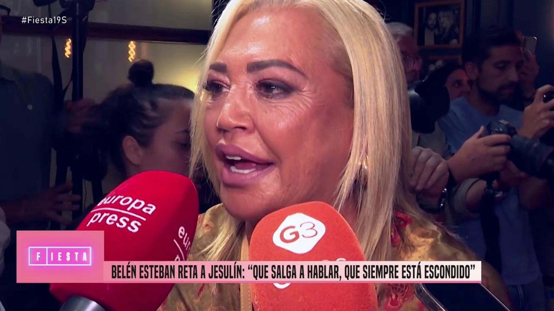 Belén Esteban recibe el permiso de su hija para hablar y aprovecha para lanzar un dardo a Jesulín