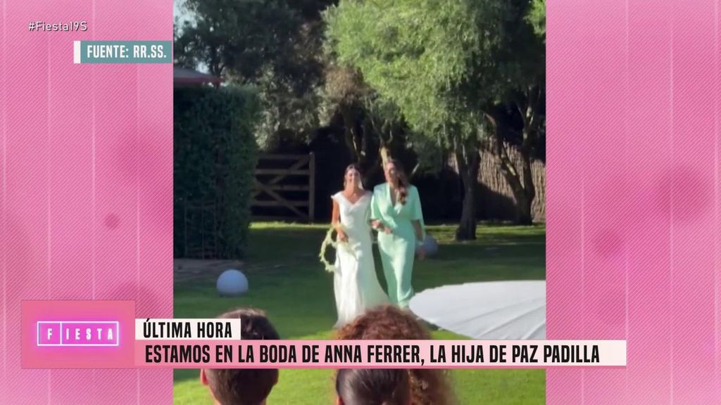 Primeras imágenes de la boda de Anna Ferrer Padilla: emocionada y llegando al altar de la mano de su madre Fiesta 2026 Top Vídeos 1380