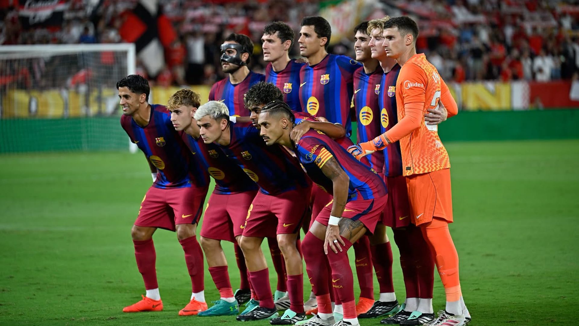 El once del Barcelona en el Sánchez-Pizjuán El once del Barcelona en el Sánchez-Pizjuán