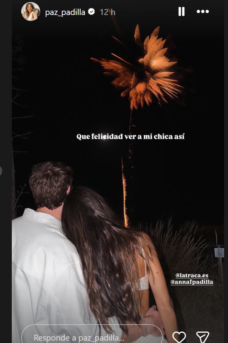 Los fuegos artificiales en la boda de Anna