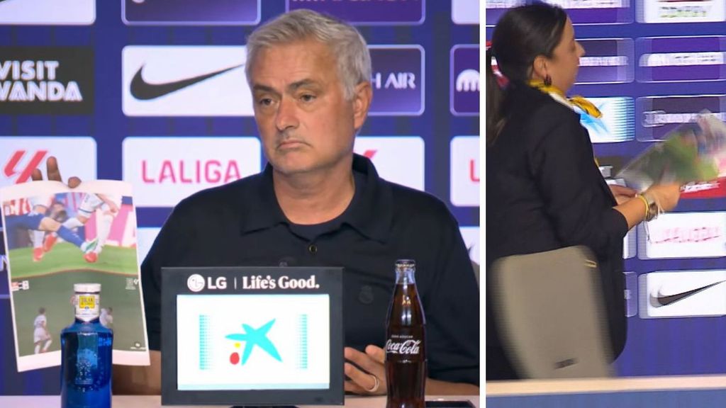 La secuencia del folio de Mou y la acción de la azafata antes de que llegara Simeone