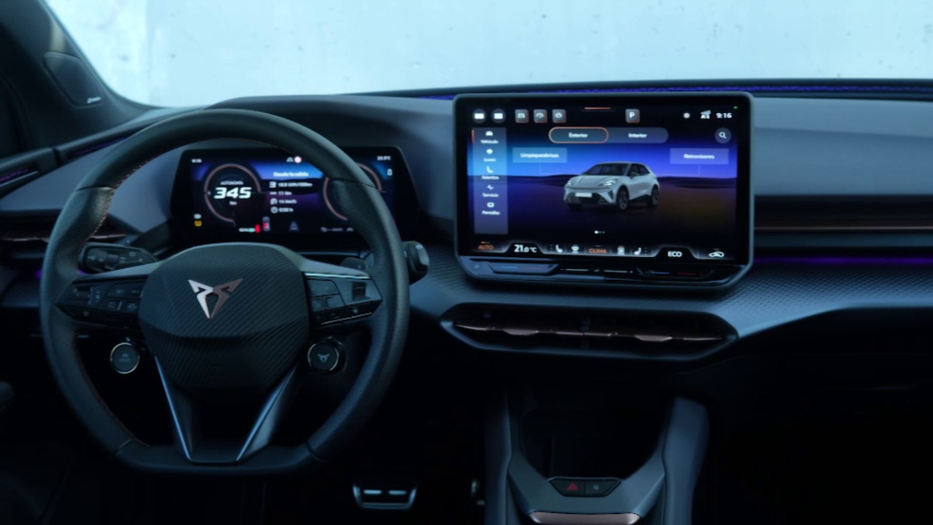 El interior del Cupra Raval