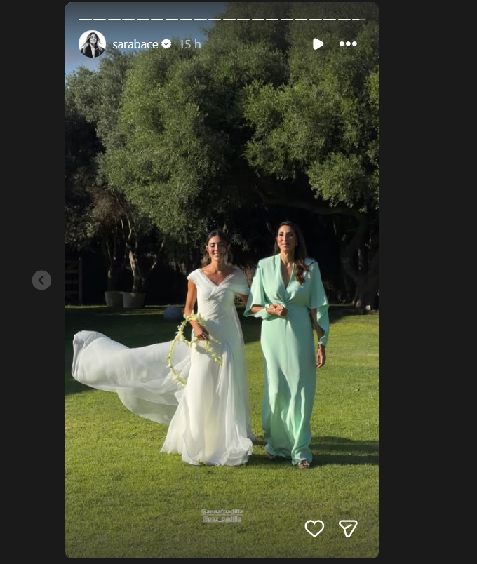 El primer vestido de Anna Ferrer / Redes sociales