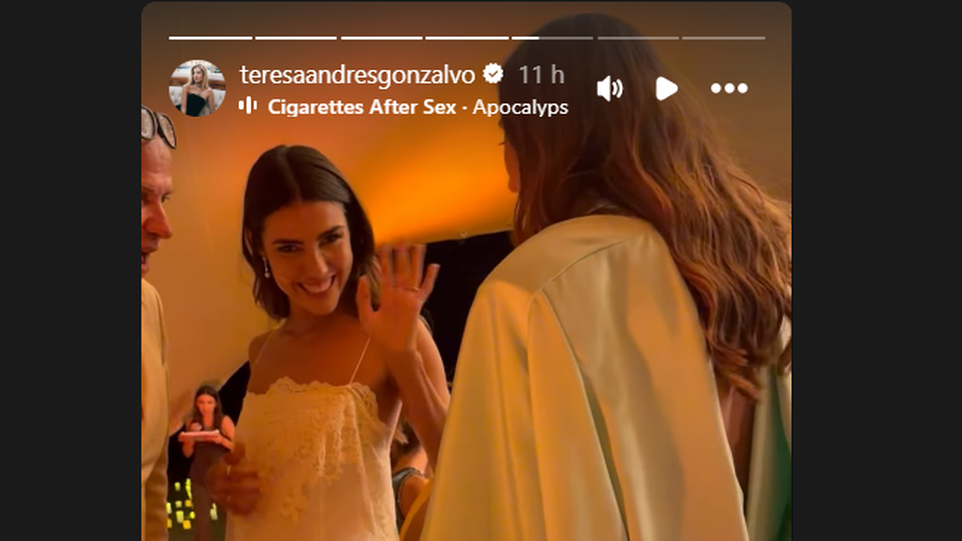 El segundo vestido de Anna Ferrer Padilla / Redes sociales