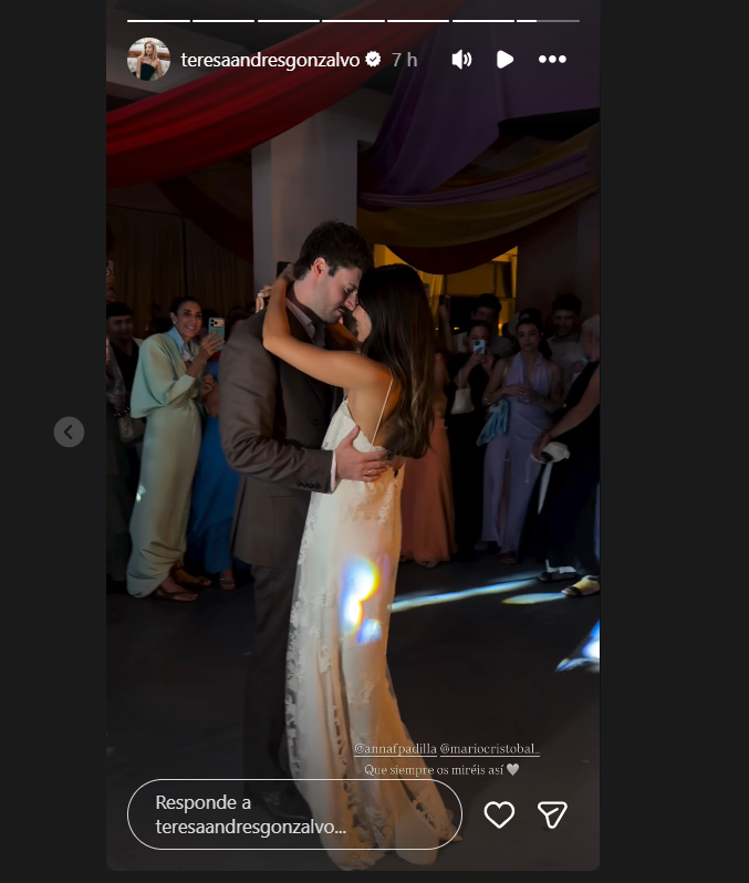 El segundo vestido de Anna Ferrer Padilla / Redes sociales