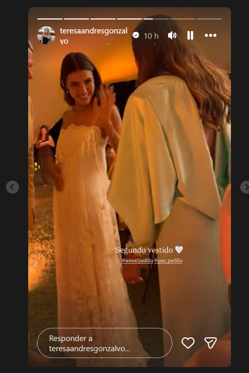 El segundo vestido de novia de Anna Padilla