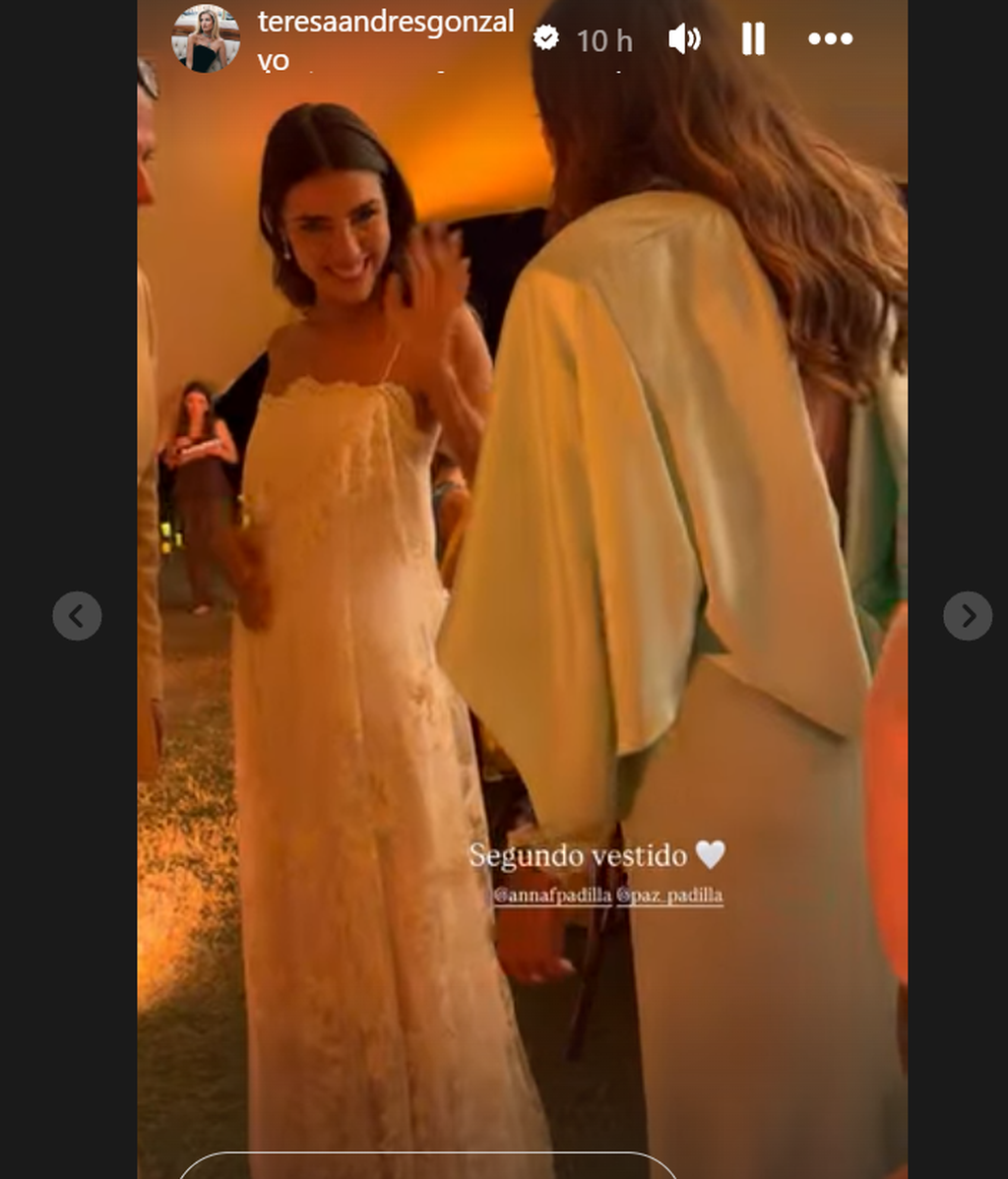El segundo vestido de novia de Anna Padilla