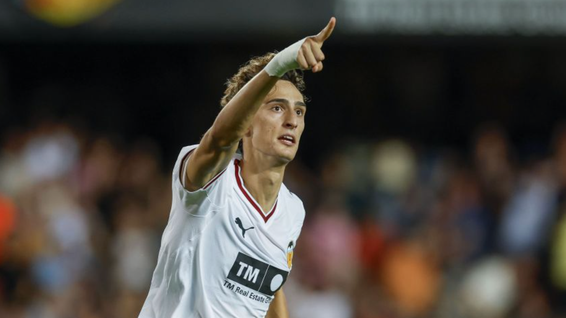 Gol de Aimar Blázquez en Mestalla