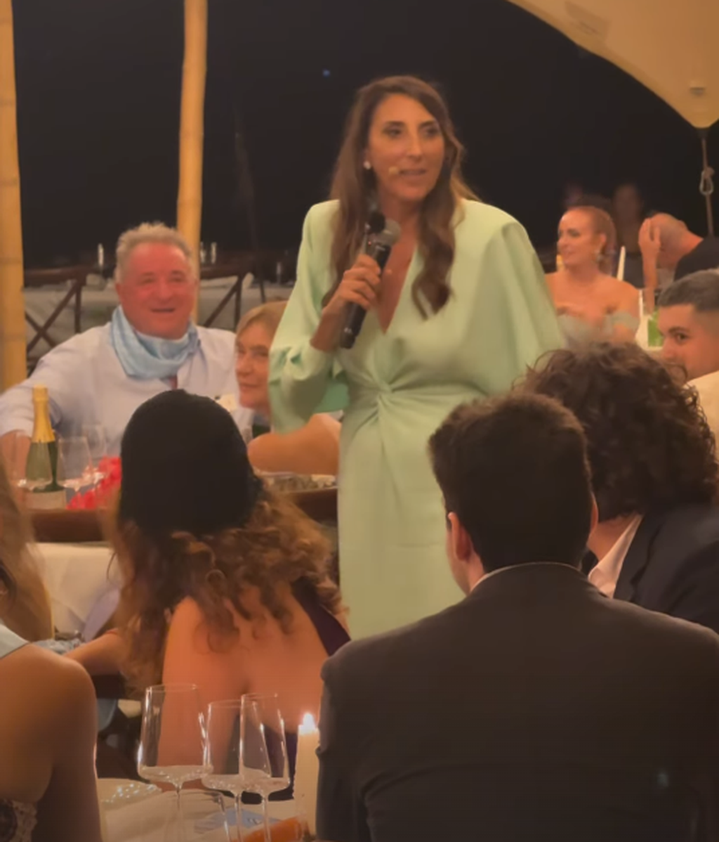 Paz Padilla pronunciando su discurso
