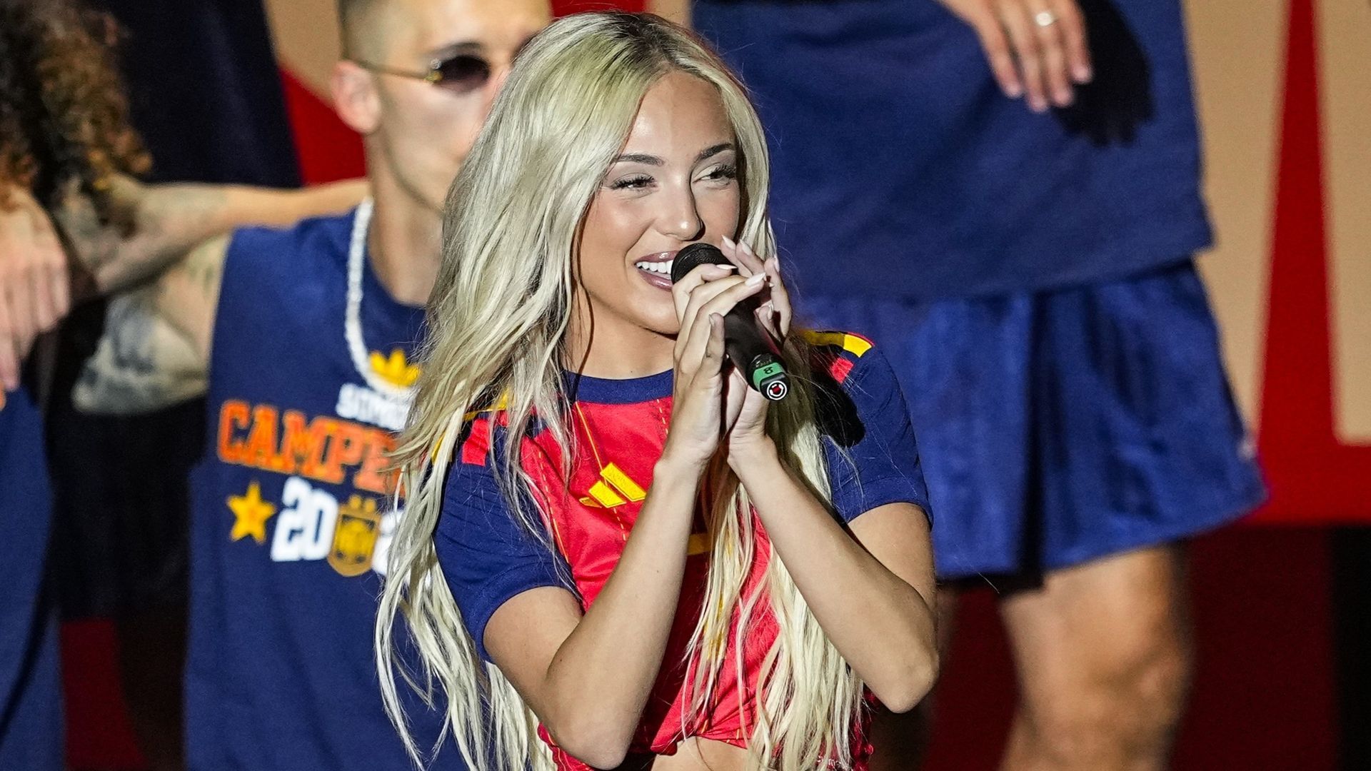 Ana Mensa en la celebración del Mundial 2026