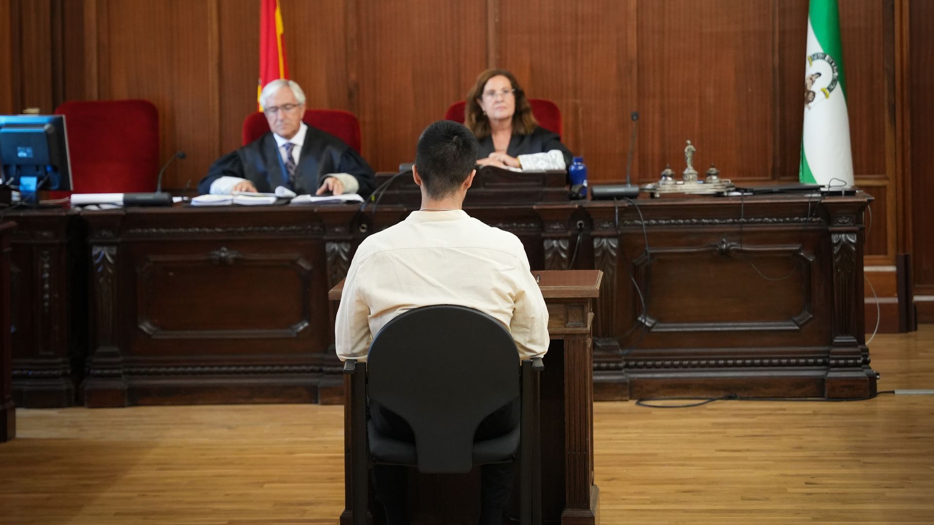 El acusado en el juicio de Ana Buza