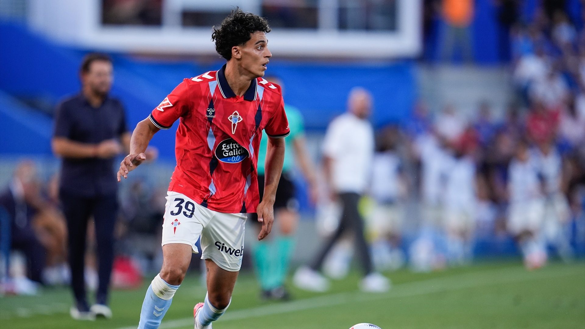 Jones El Abdellaoui, en un partido del Celta de Vigo