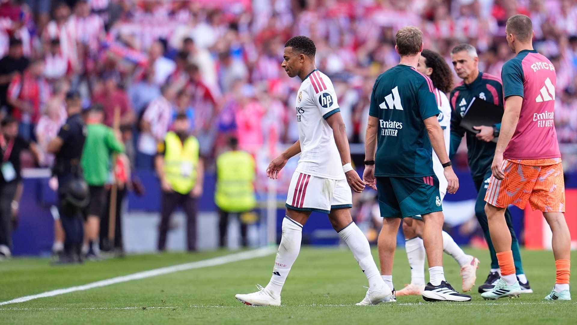 Kylian Mbappé en el derbi contra el Atlético de Madrid Kylian Mbappé en el derbi contra el Atlético de Madrid