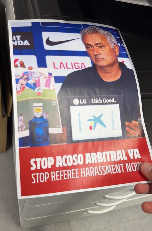 La imagen del Atlético de Madrid respondiendo a Mourinho