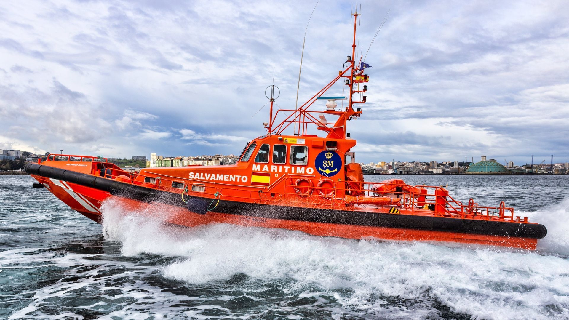 Salvamar Shaula, embarcación de Salvamento Marítimo con base en Cariño, A Coruña Salvamar Shaula, embarcación de Salvamento Marítimo con base en Cariño, A Coruña