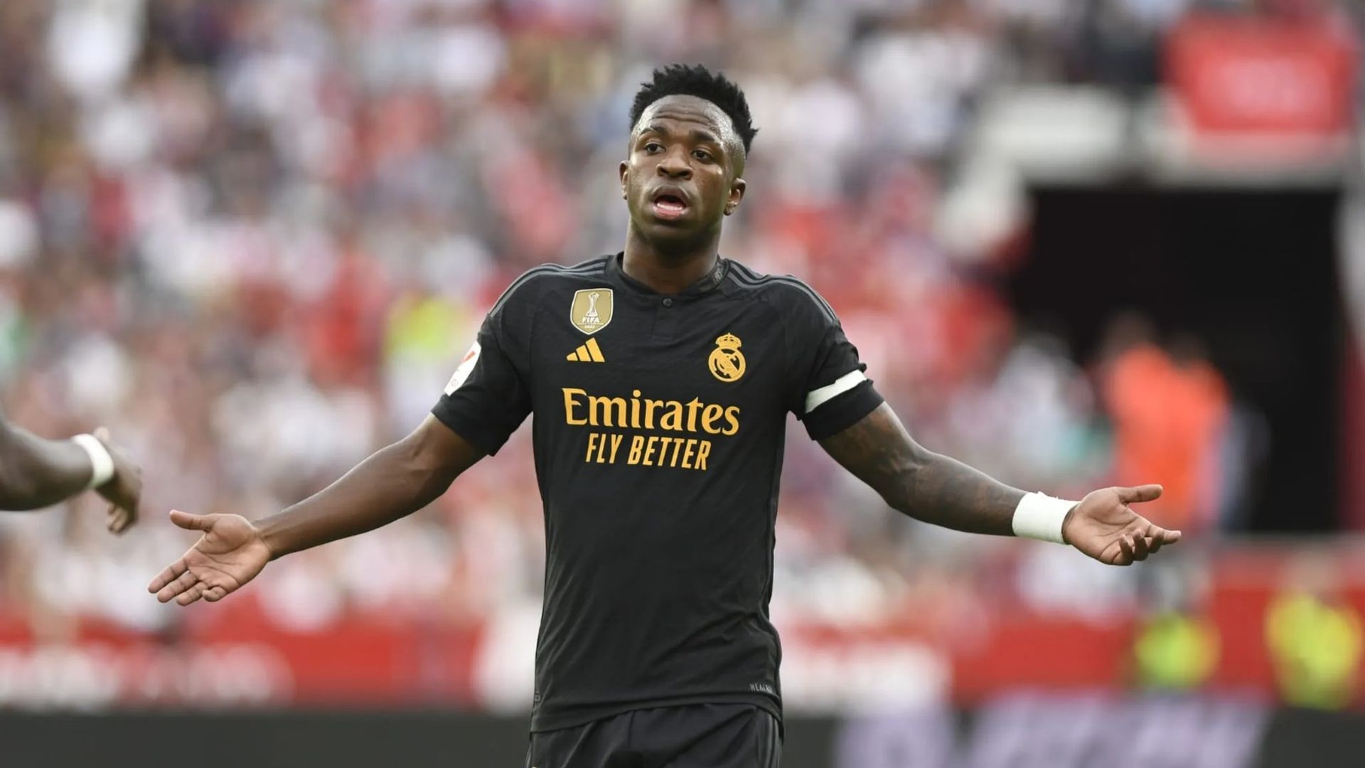 Vinicius, en el Sevilla-Real Madrid en el que se produjeron los hechos