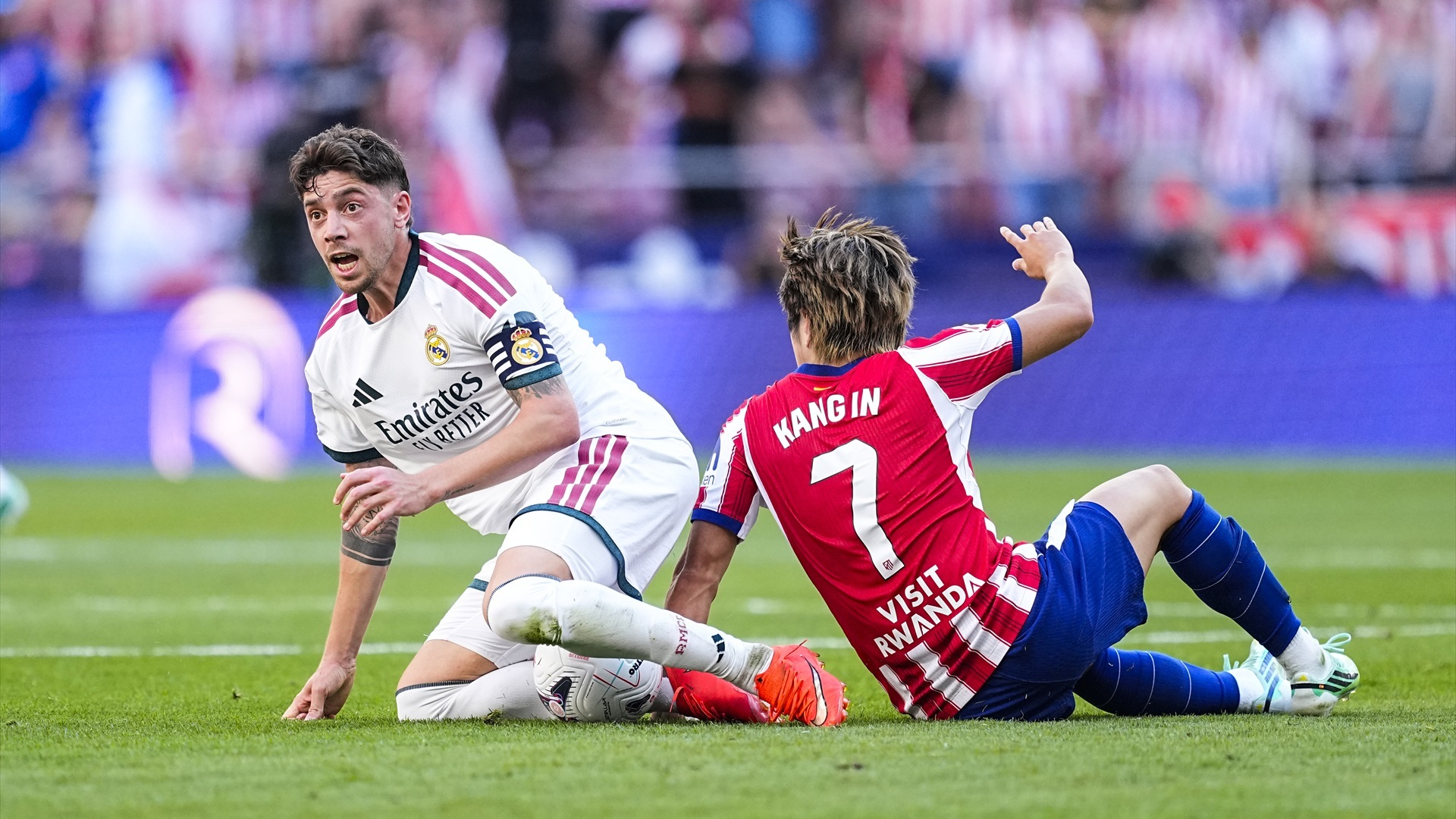 Fede Valverde, tras la entrada de Kang In Lee en el derbi Fede Valverde, tras la entrada de Kang In Lee en el derbi