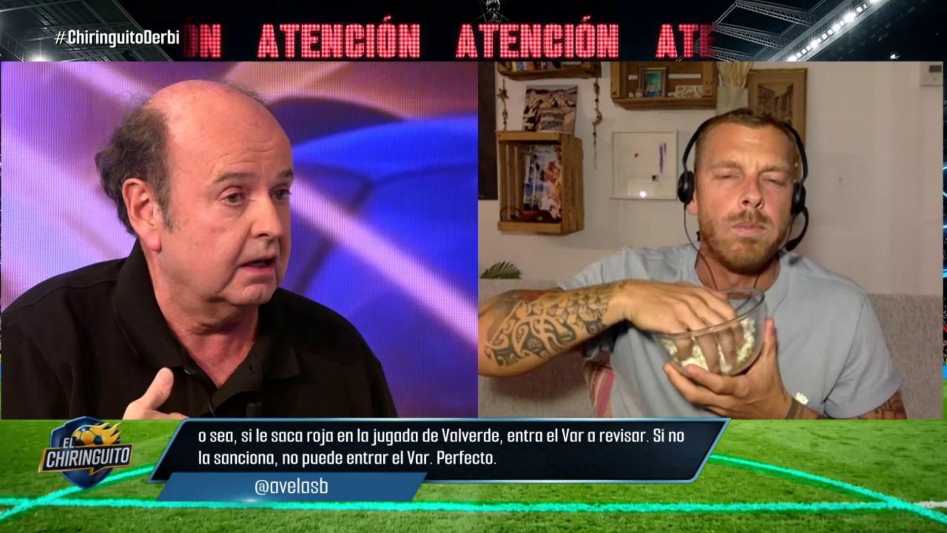 Juanma Rodríguez y Jota Jordi en El Chiringuito
