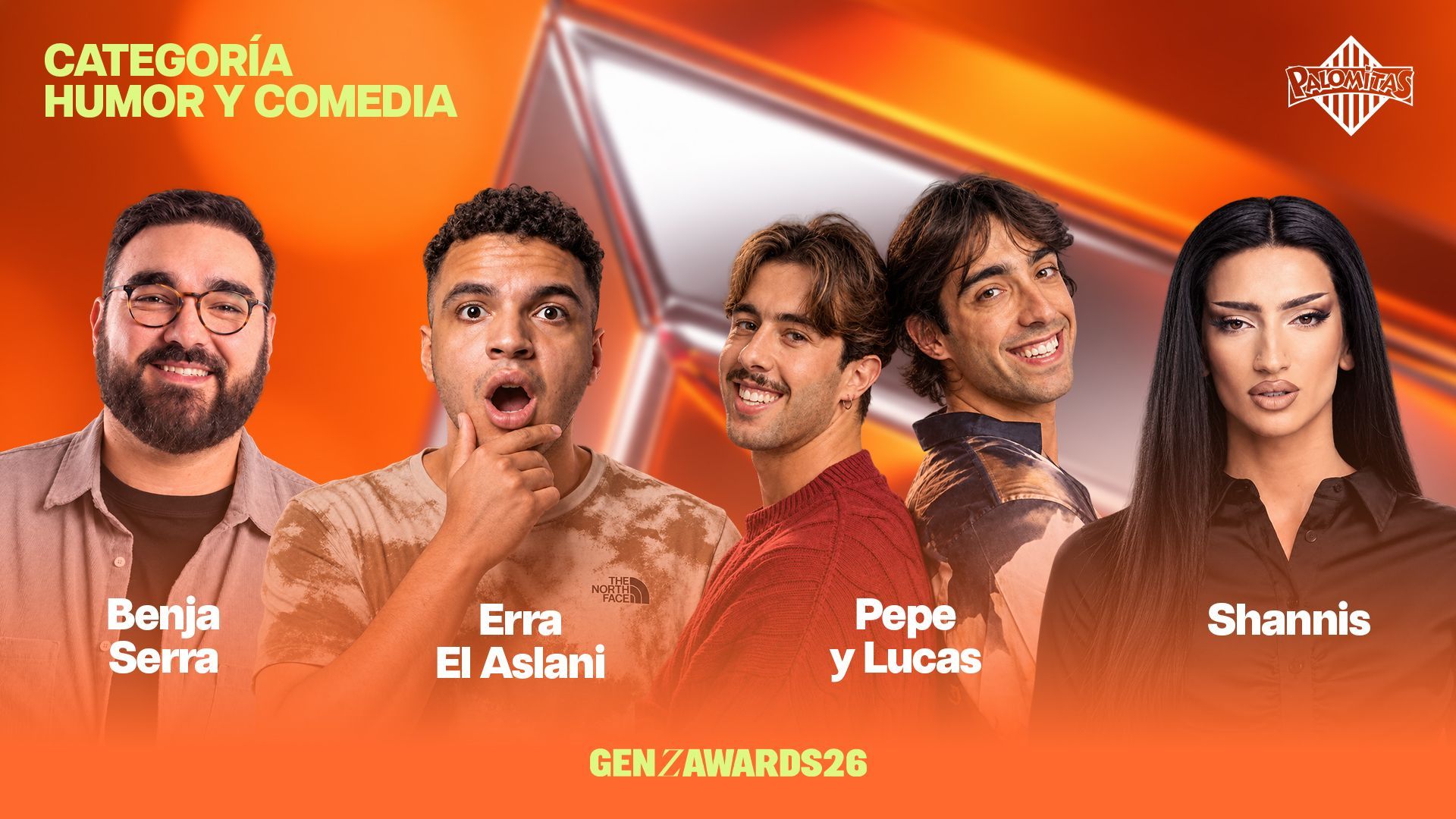 Los nominados en la categoría ‘Humor y Comedia by Palomitas Risi’ Los nominados en la categoría ‘Humor y Comedia by Palomitas Risi’
