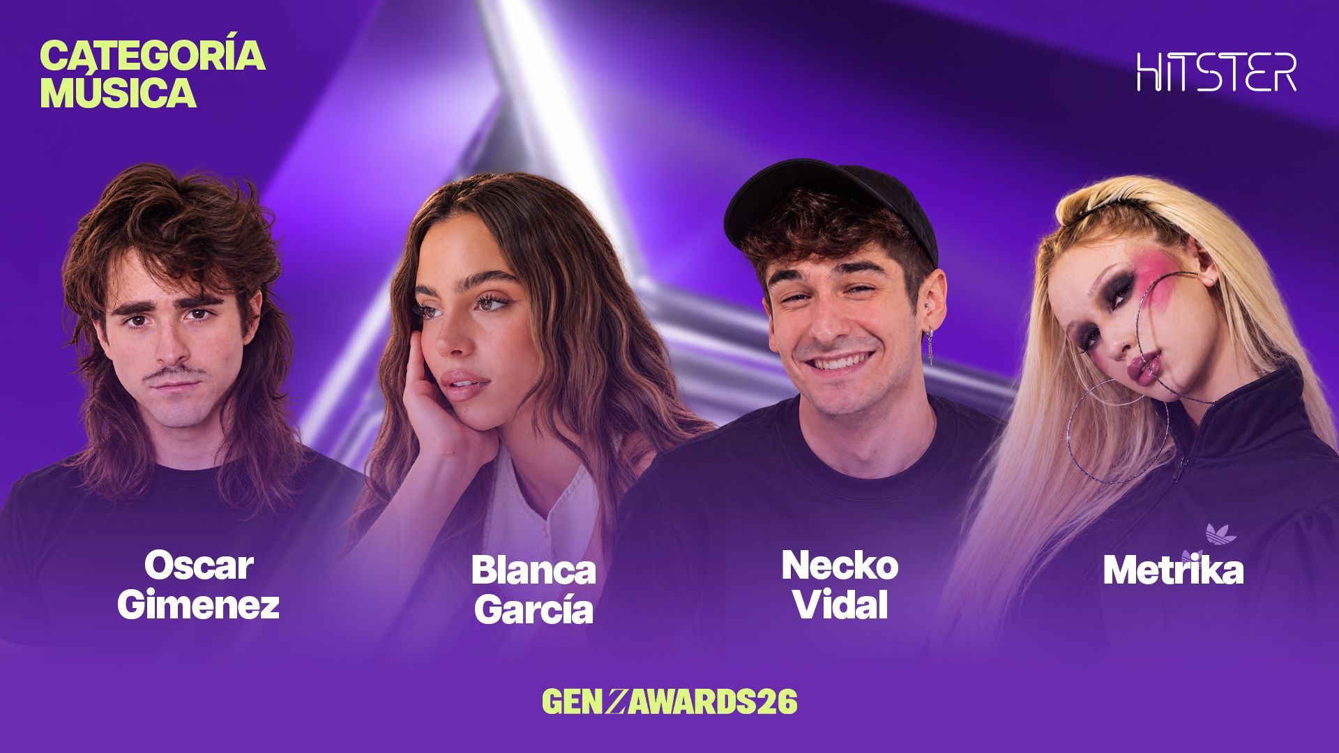 Los nominados en la categoría ‘Música by Hitster’ Los nominados en la categoría ‘Música by Hitster’