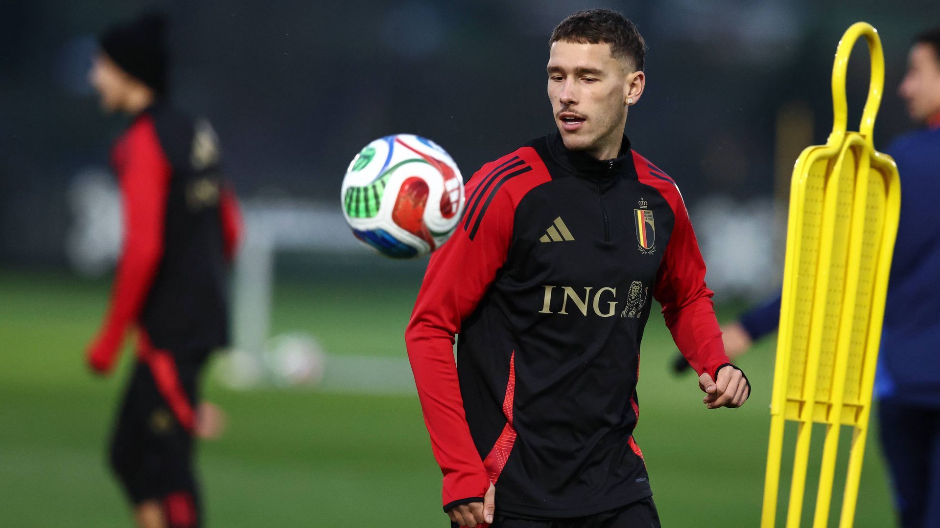 Lucas Stassin, con la selección de Bélgica
