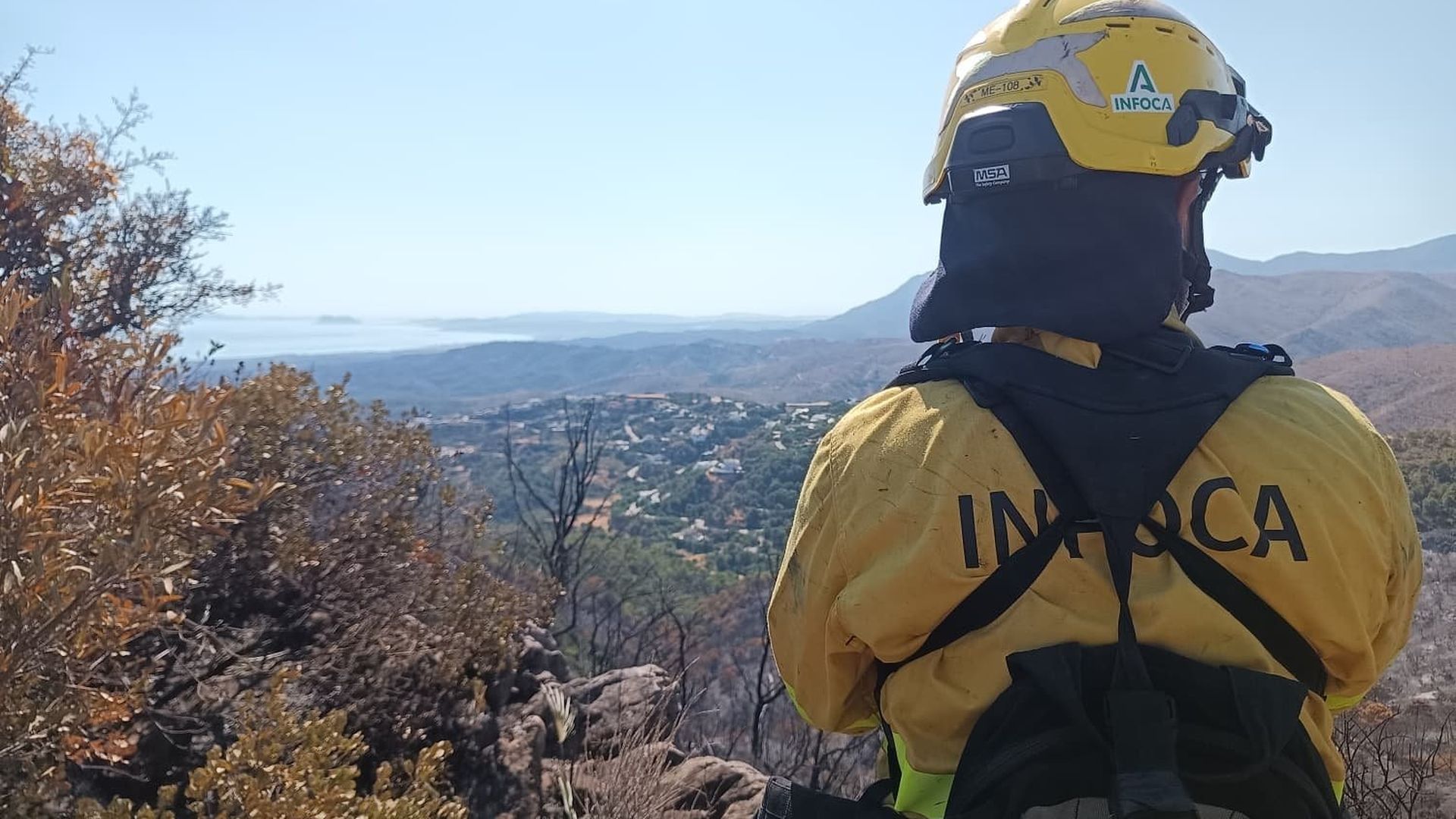 Muere un hombre herido en el incendio de Benahavis Muere un hombre herido en el incendio de Benahavis