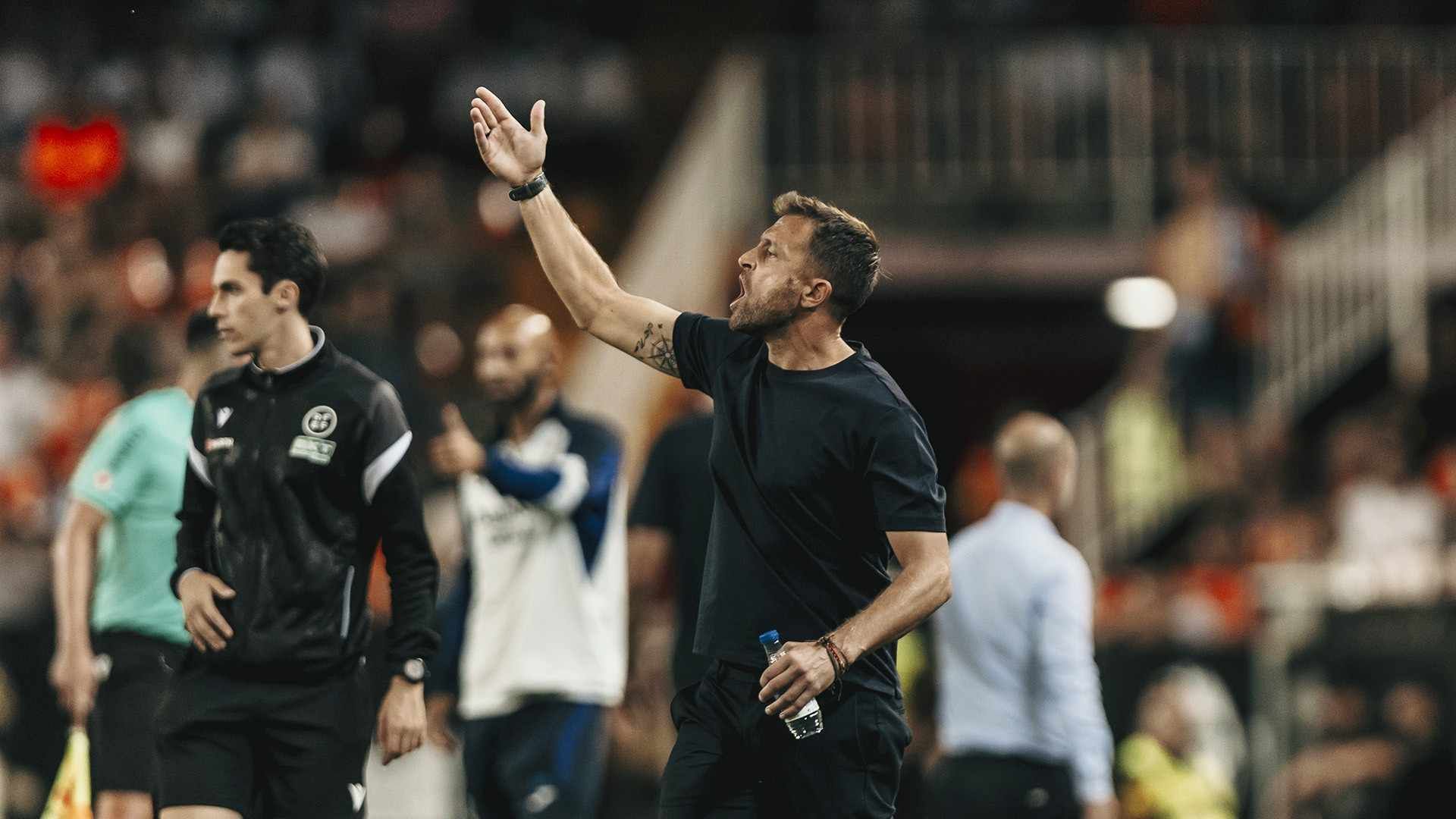 Óscar Sánchez en Mestalla