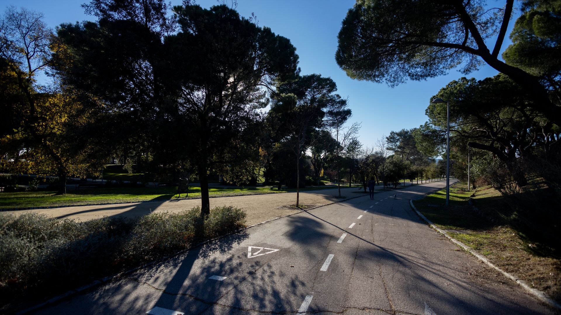 Parque de la Dehesa de la Villa, en Valdezarza