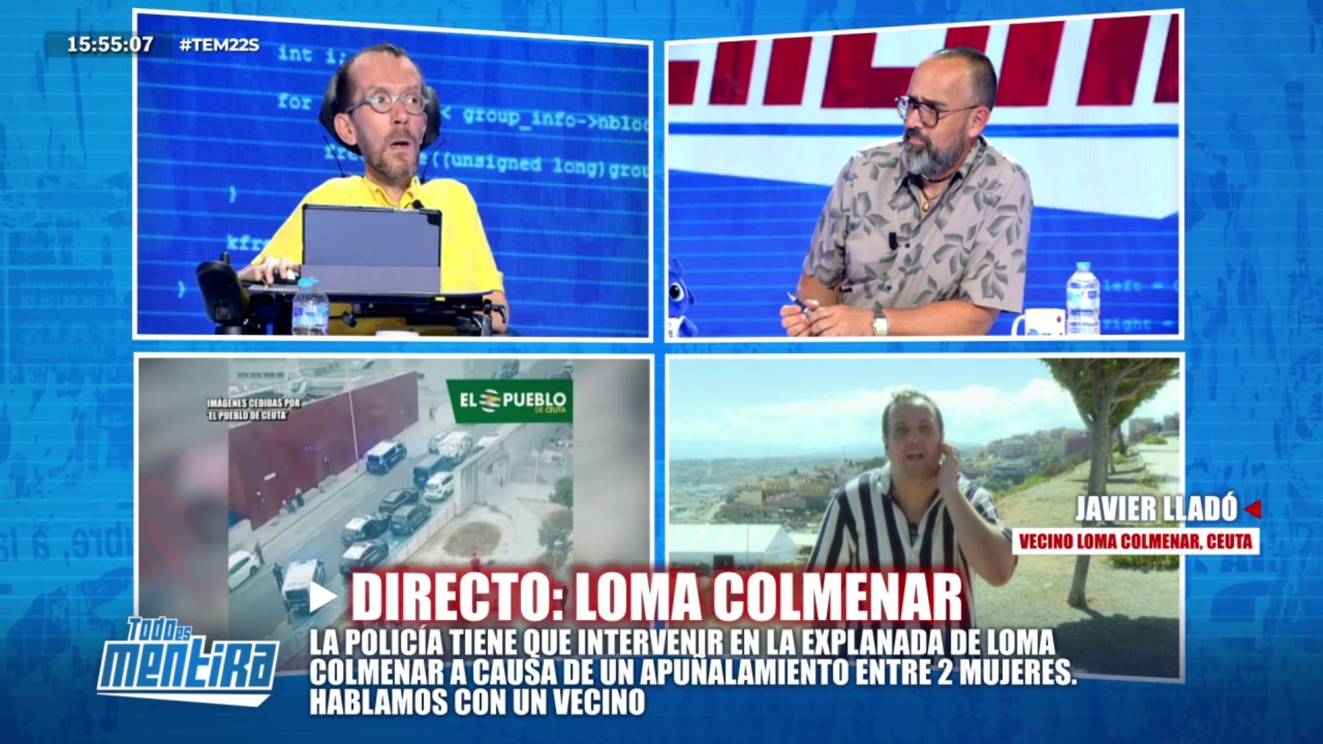 Un vecino ceutí contra Pablo Echenique, tras defender que los menores migrantes no pueden ser devueltos Un vecino ceutí contra Pablo Echenique, tras defender que los menores migrantes no pueden ser devueltos