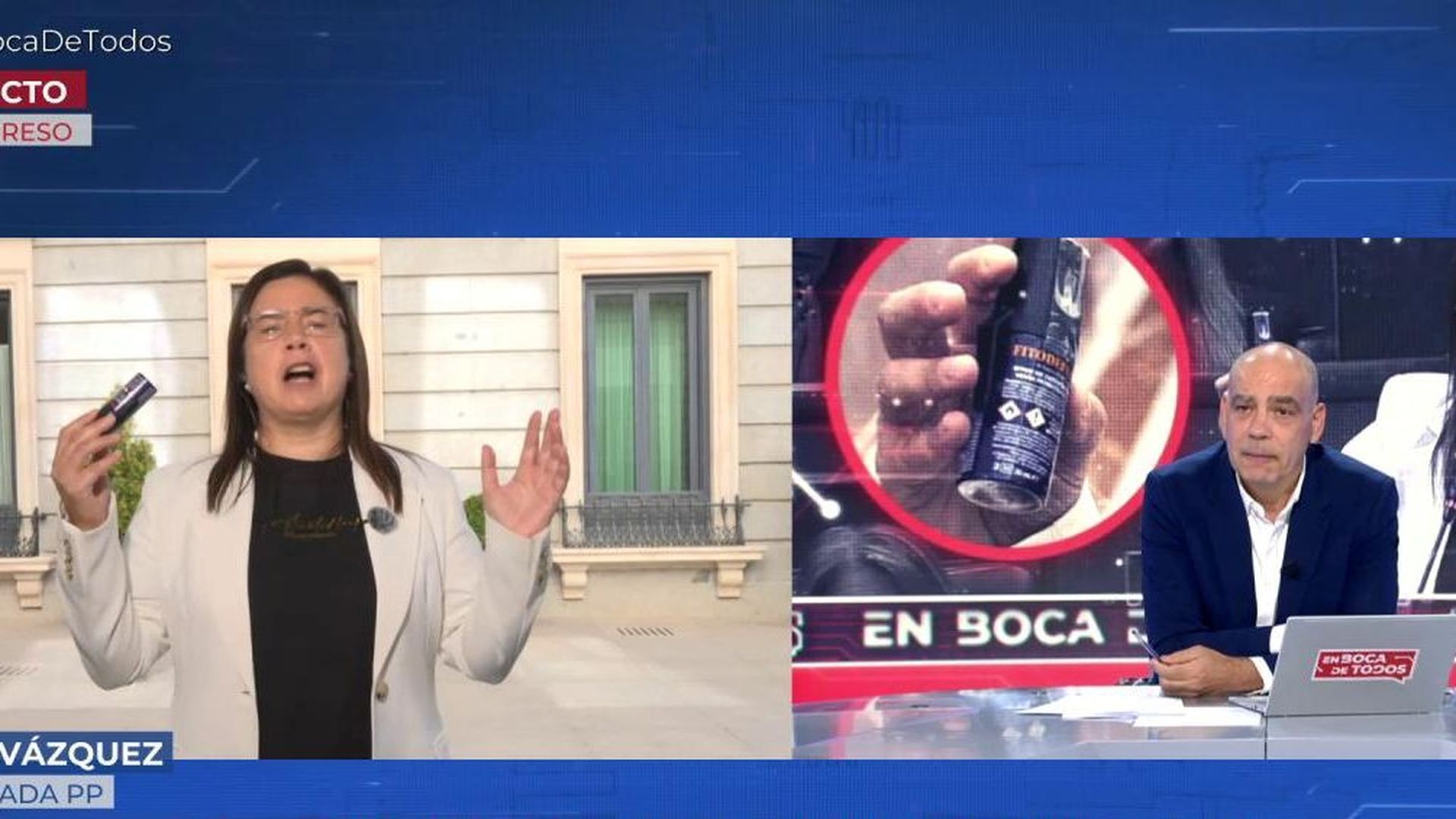 Ana Vázquez, tras ser expulsada del Congreso: “El espray está vacío porque me daba miedo darse sin querer y ponerme yo a estornudar”