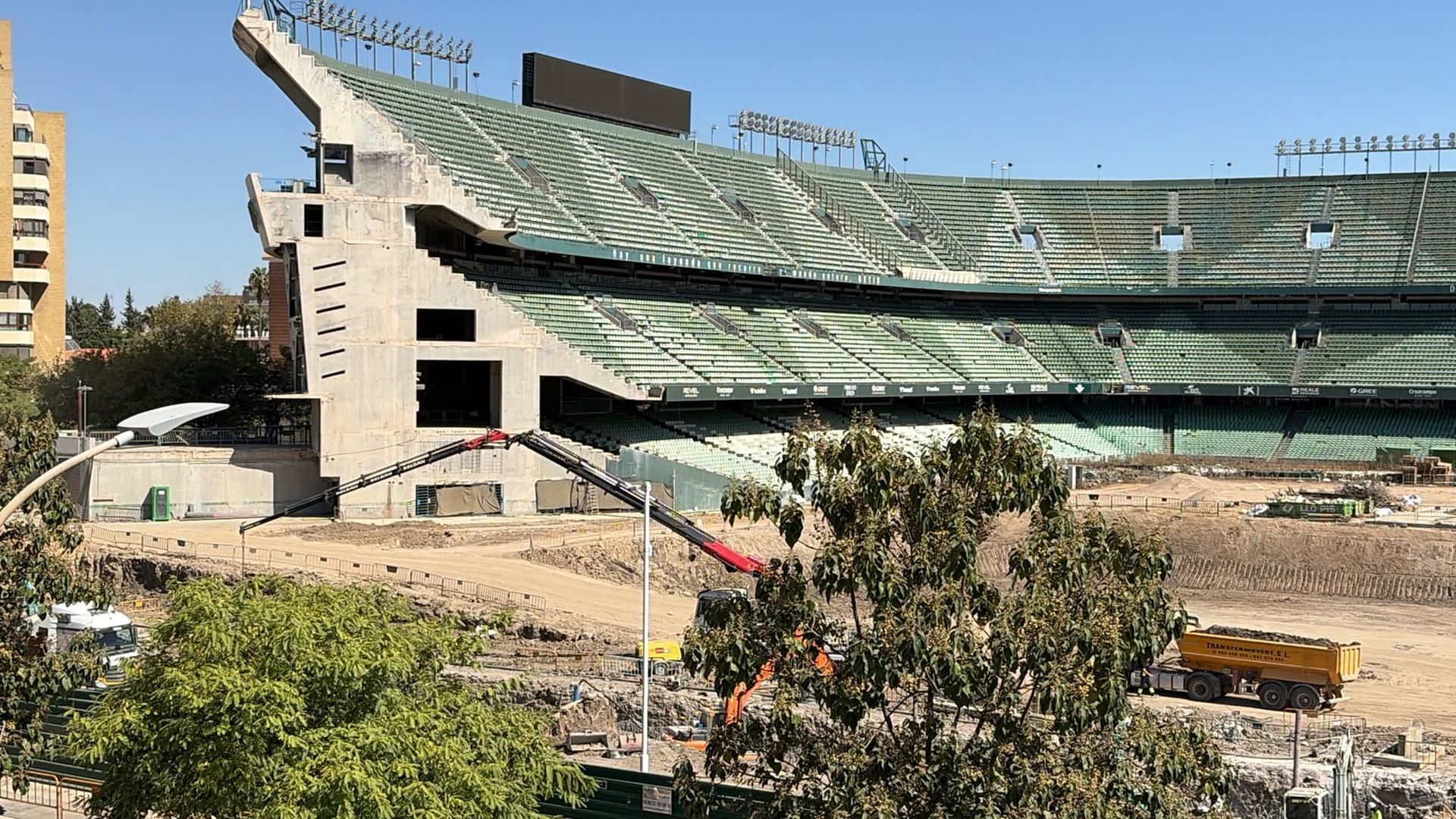 Estado de las obras del Benito Villamarín a 23 de septiembre de 2026