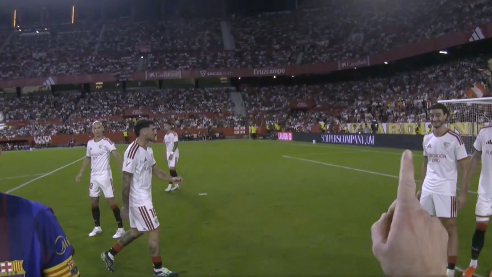 Imagen de la RefCam del Sevilla-Barcelona Imagen de la RefCam del Sevilla-Barcelona