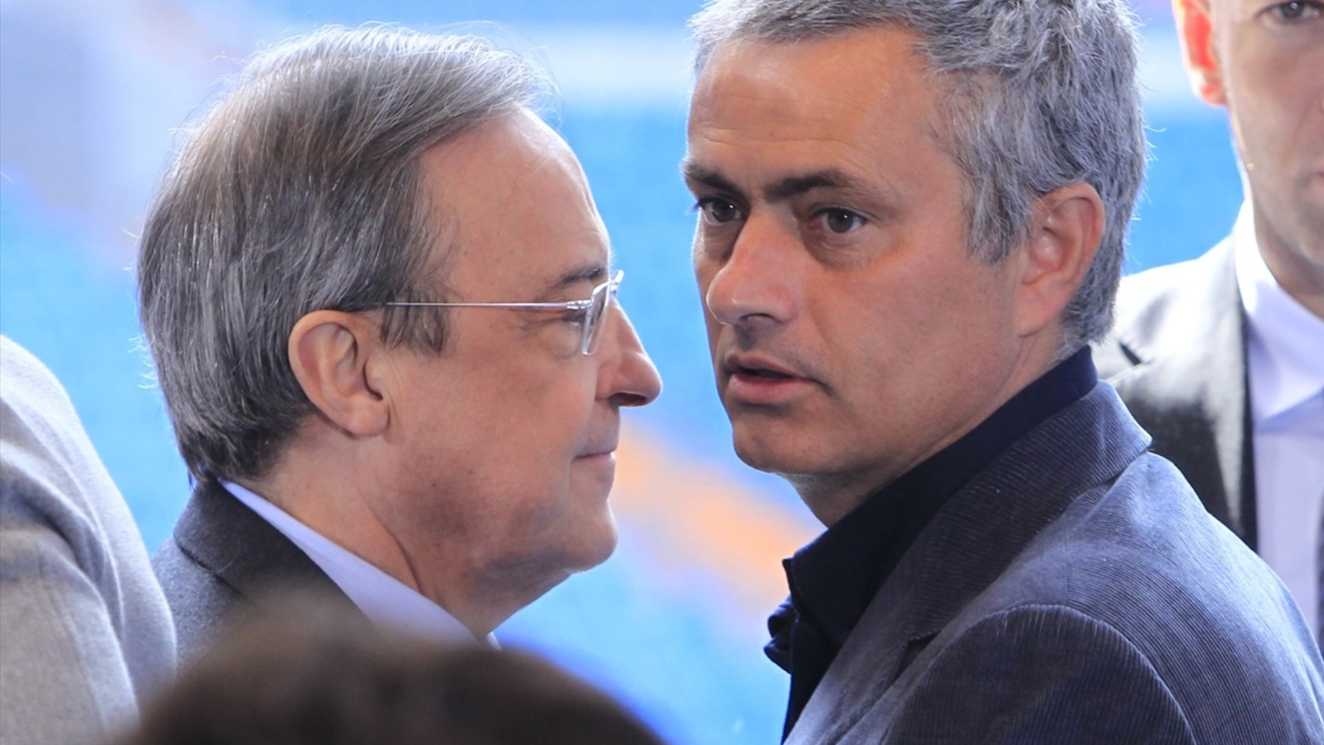 José Mourinho y Florentino Pérez, en una imagen de archivo José Mourinho y Florentino Pérez, en una imagen de archivo
