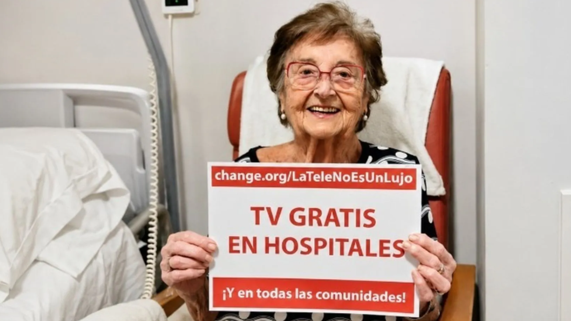 La lucha de Rosita para tener televisión gratis en todos los hospitales.jpg La lucha de Rosita para tener televisión gratis en todos los hospitales.jpg