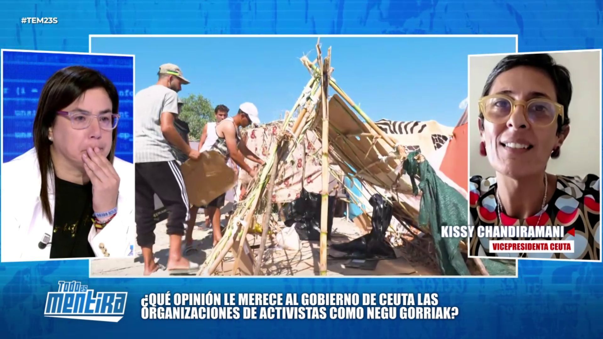 La vicepresidenta de Ceuta emociona a Ana Vázquez con sus palabras de agradecimiento: “Con estos actos nos devolvéis la dignidad”