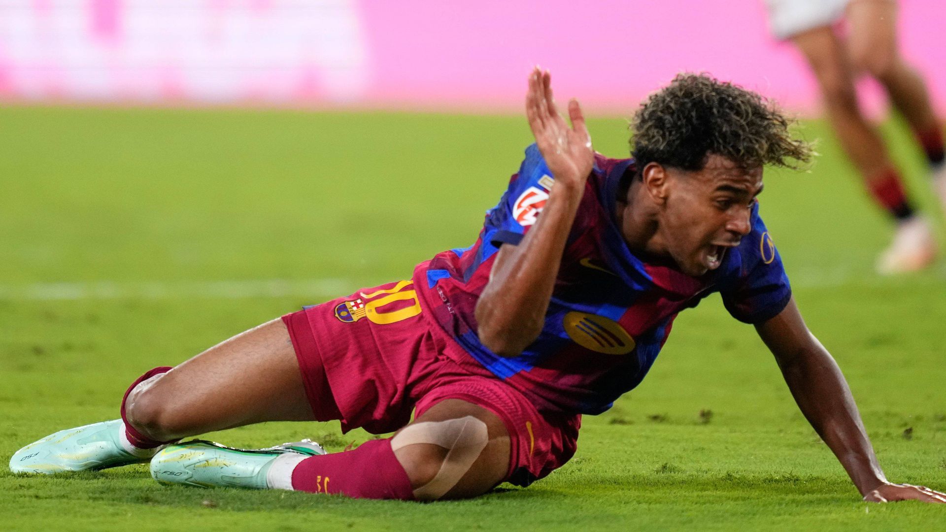 Lamine Yamal, en el Sevilla-Barcelona