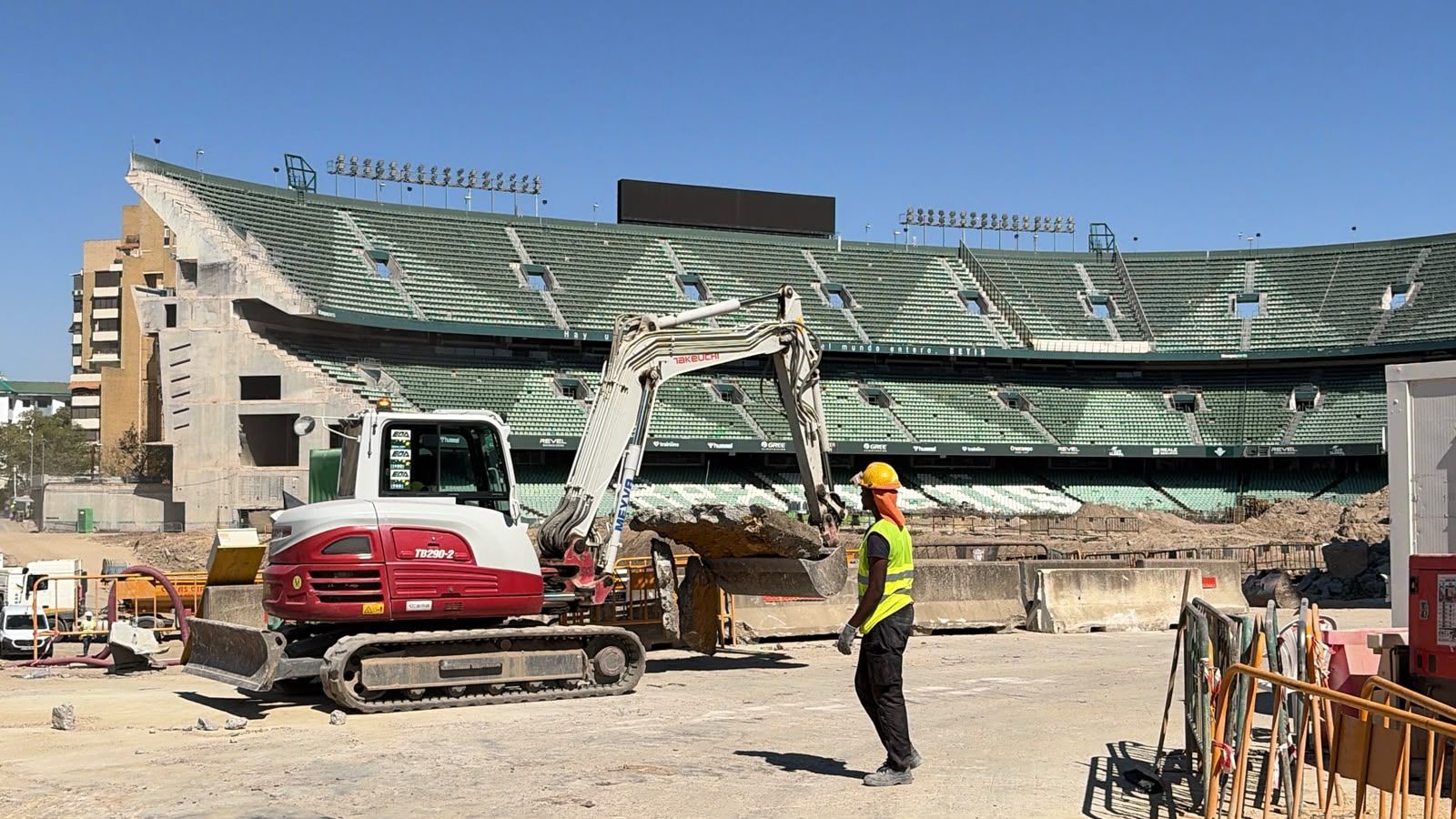 Las obras del estadio Benito Villamarín a 23 de septiembre de 2026