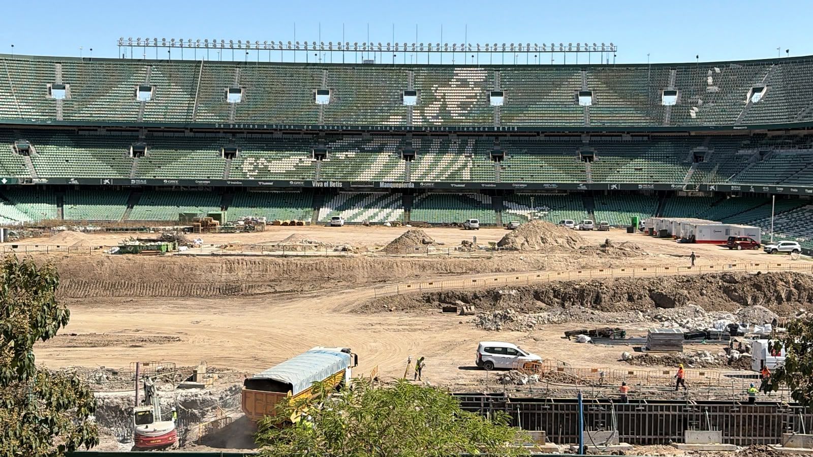 Las obras del estadio Benito Villamarín a 23 de septiembre de 2026